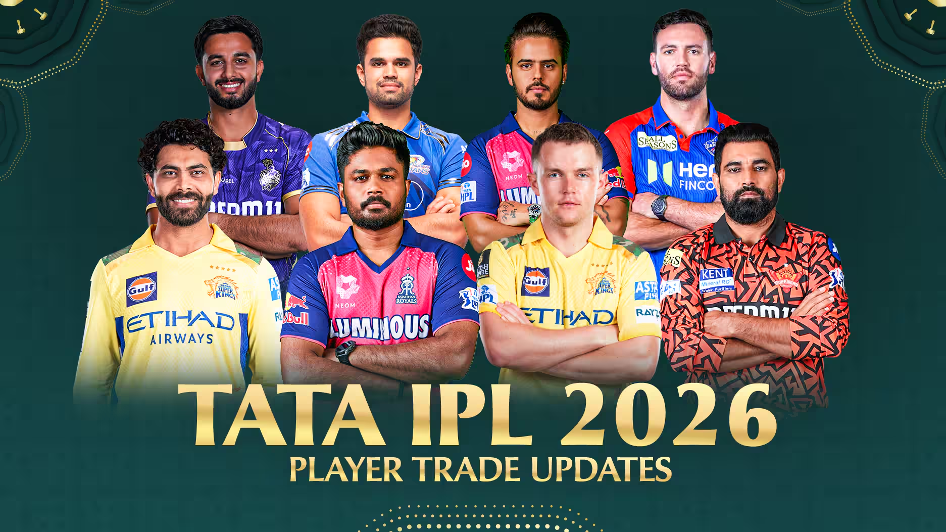 IPL 2026 all teams and captains - Bet on Rockybook